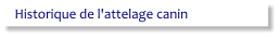 Historique de l'attelage canin